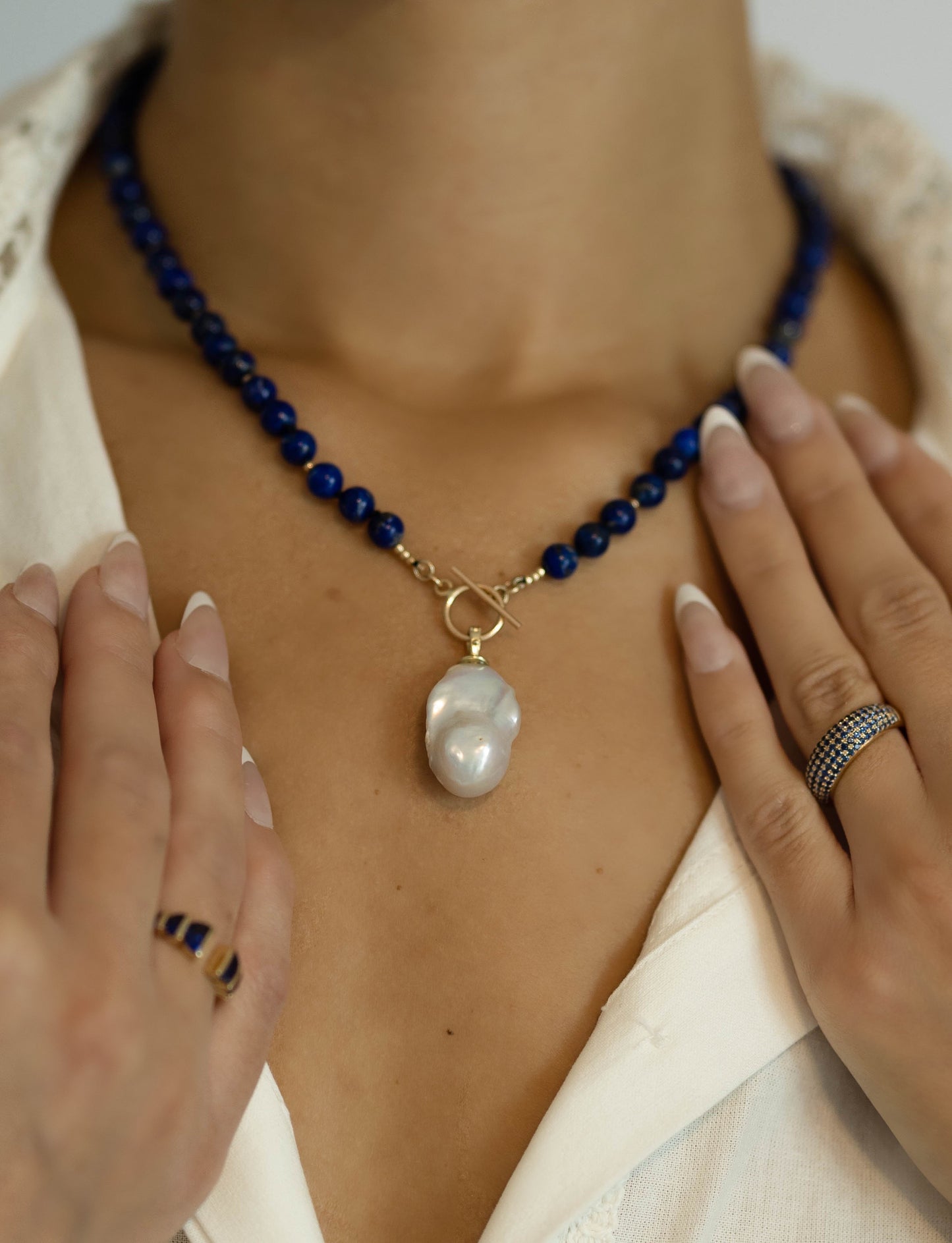 LUNA AZUL BLUE LAPIS NECKLACE