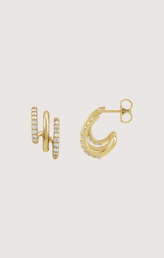 Stacked Illusion Hoops