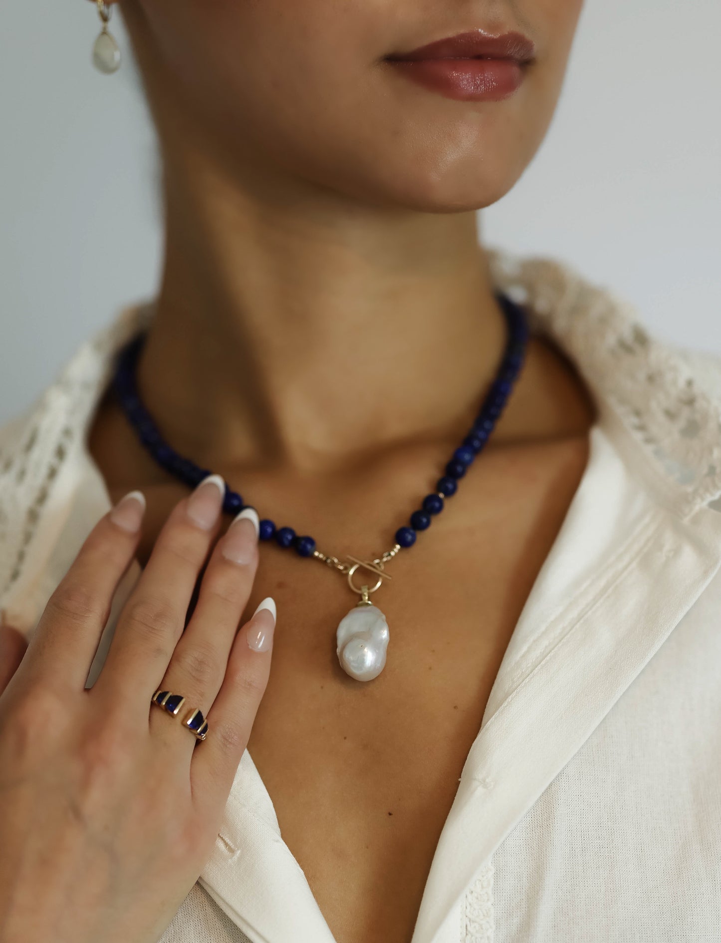 LUNA AZUL BLUE LAPIS NECKLACE