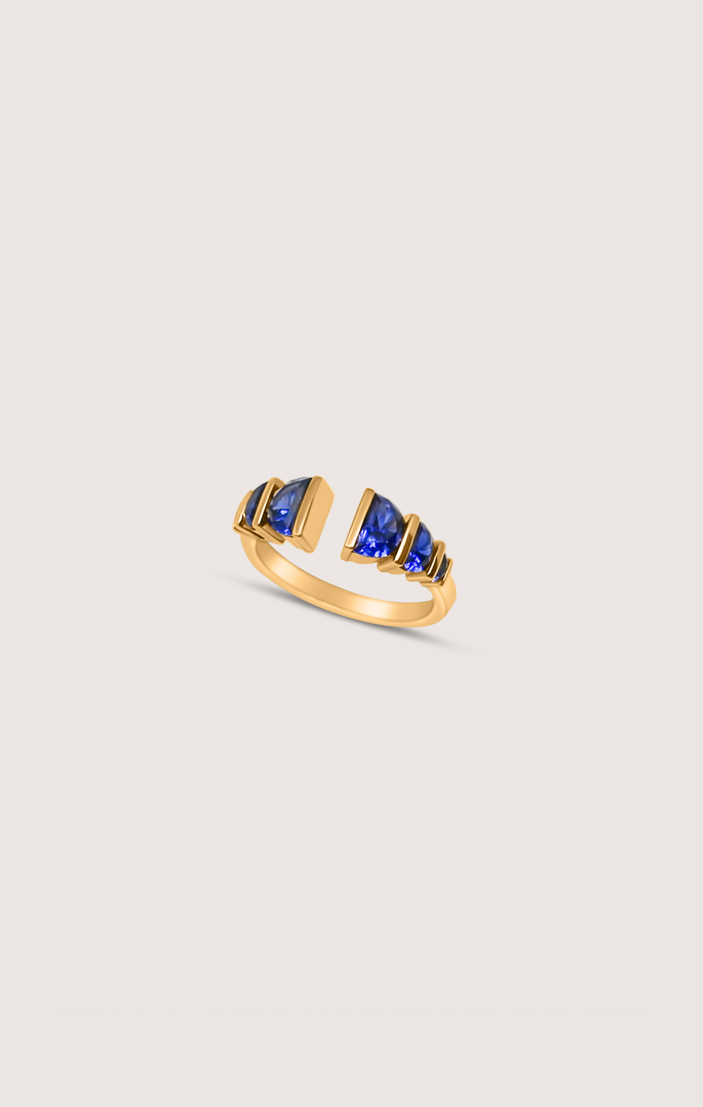 Luna Half Moon Rope Cuff Ring
