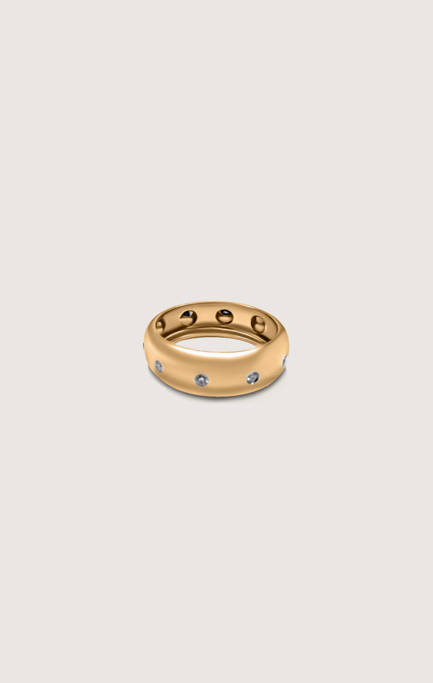 CHARLES DIAMOND BEZEL ETERNITY RING