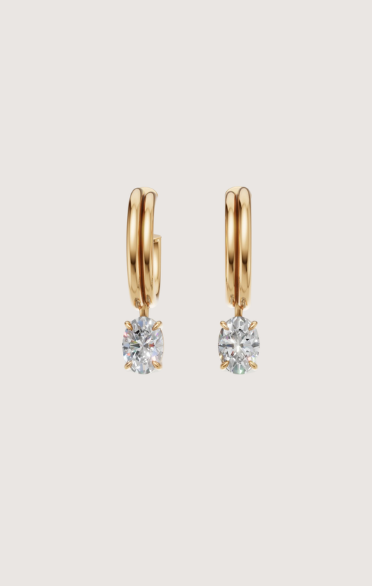 MAREA DIAMOND DROP HOOPS