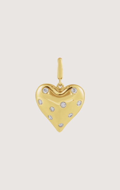 PUFFED HEART CHARM