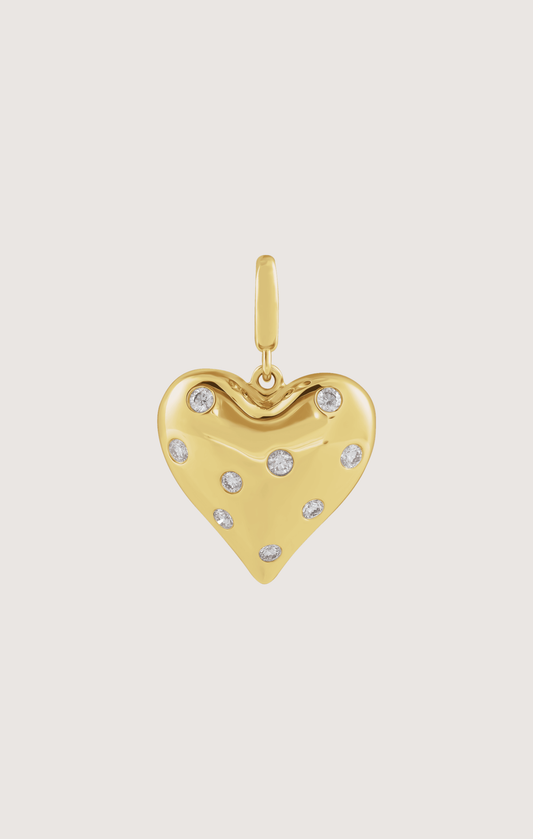PUFFED HEART CHARM