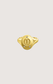 DIAMOND SIGNET INITIAL RING
