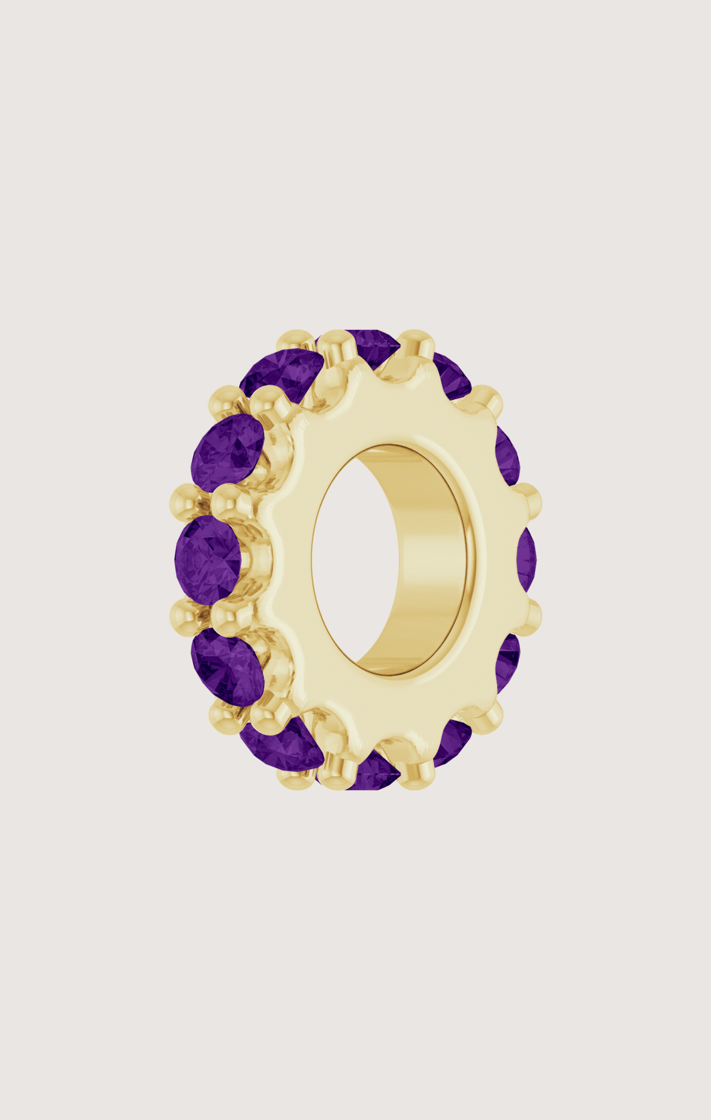 BIRTHSTONE SPACER CHARM