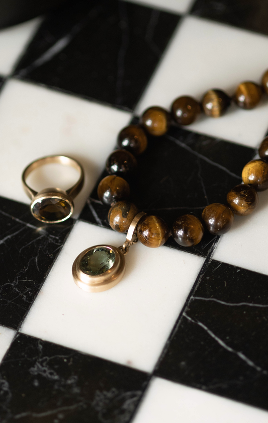 TIGERS EYE BEADED NECKLACE