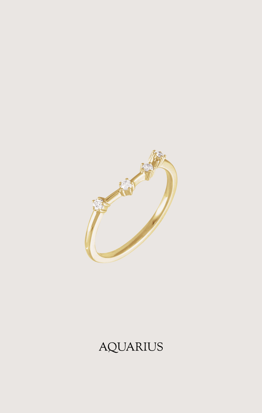 zodiac ring Aquarius