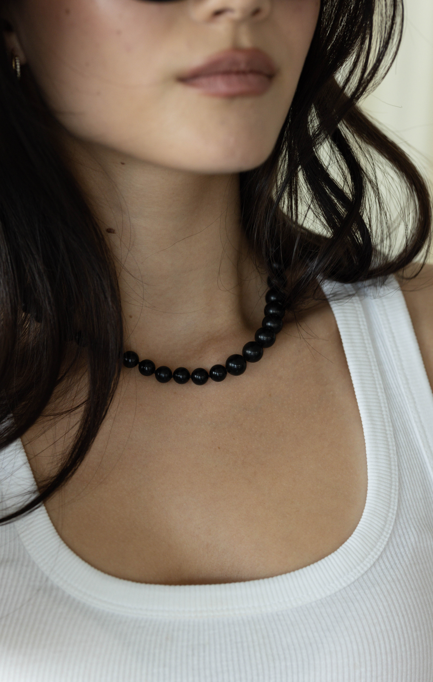 JET BEADED NECKLACE