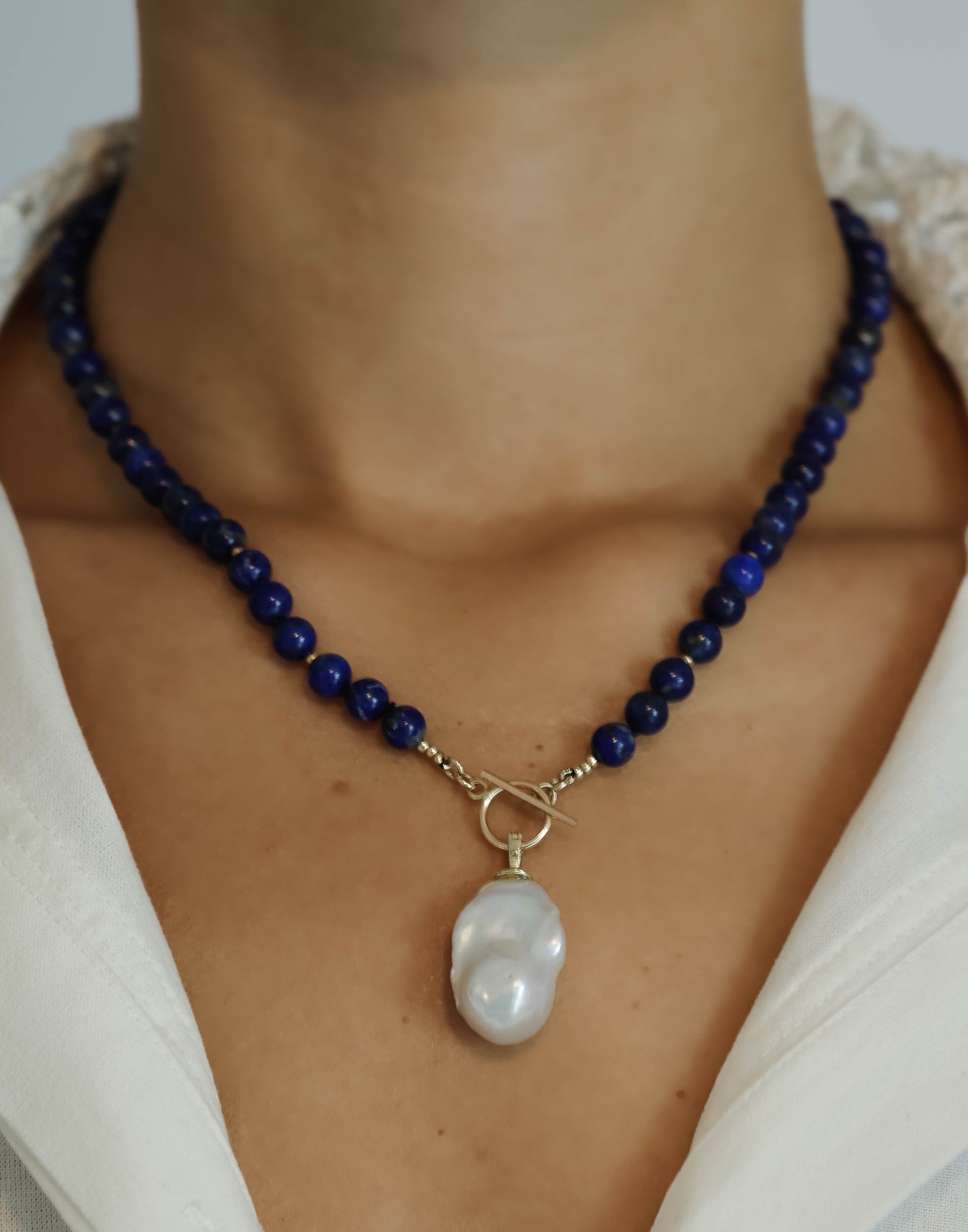 LUNA AZUL BLUE LAPIS NECKLACE