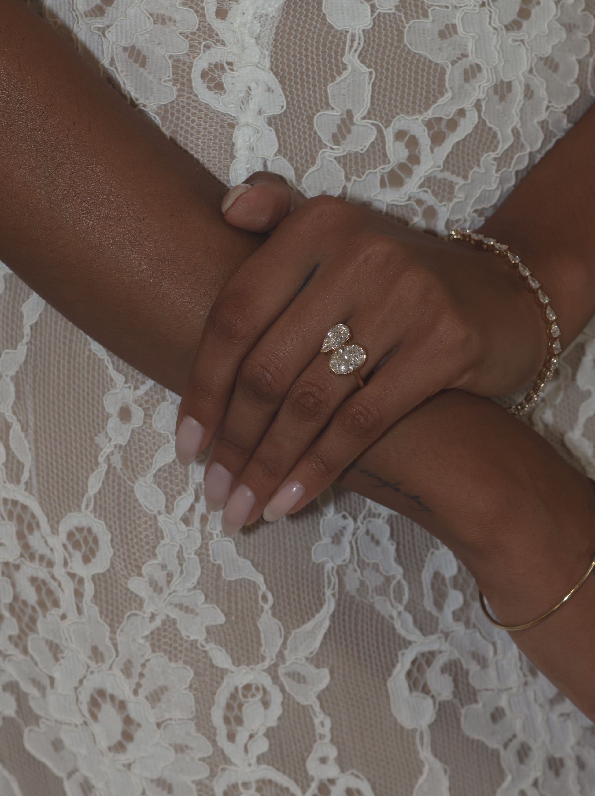 toi et moi engagement ring