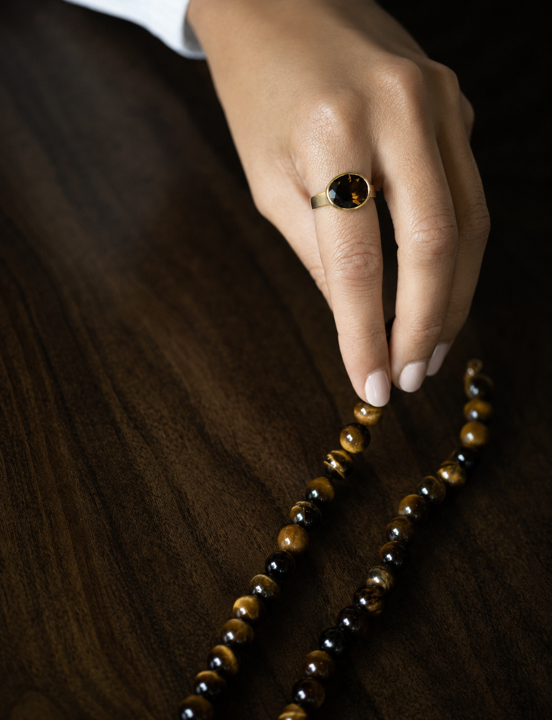 BROWN TOURMALINE RING