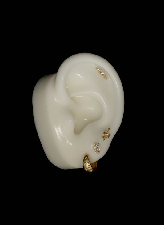 SNAKE PIERCING EARRING
