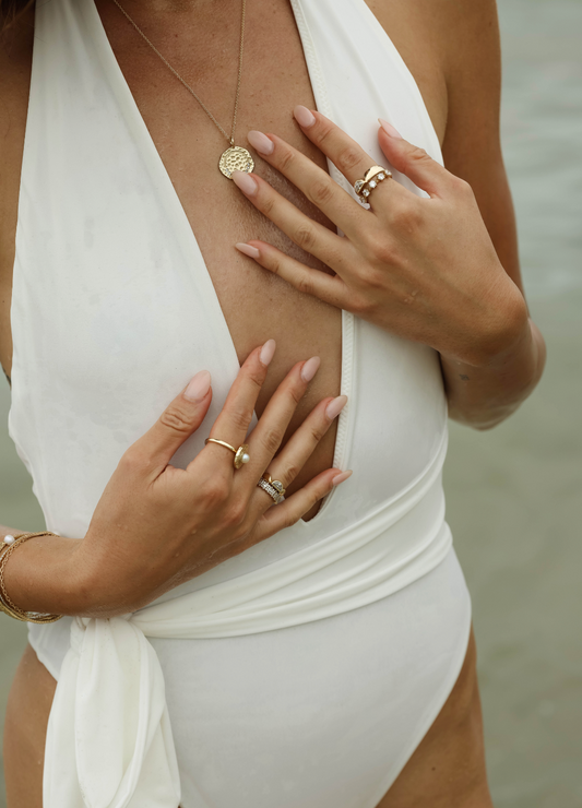 MANY MOONS DIAMOND PENDANT NECKLACE