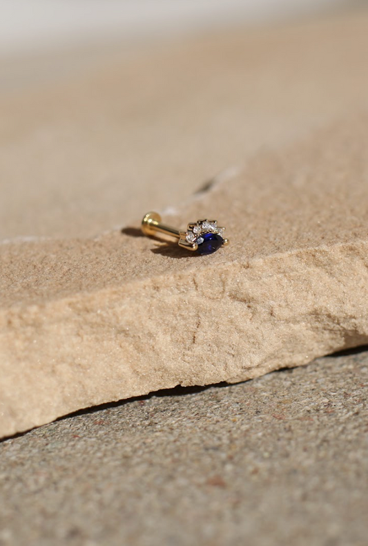 Evil Eye Piercing Earring