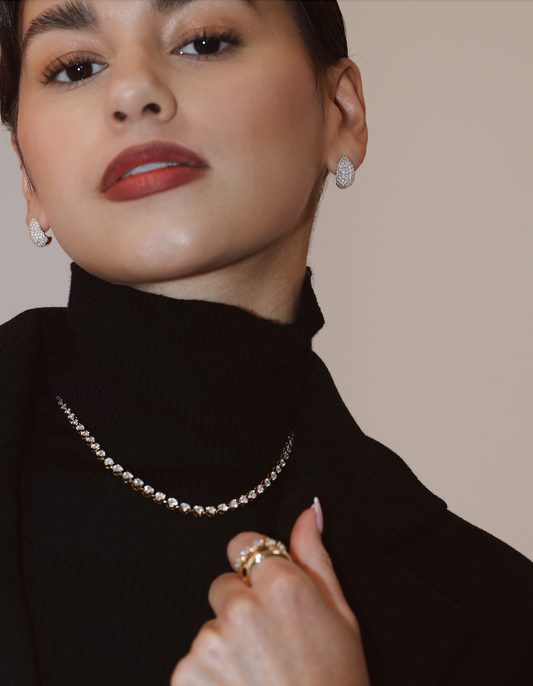 ETERNAL LOVE CLUSTER DIAMOND EARRINGS