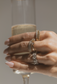 DEMIE - DOUBLE HALF MOON OPEN CUFF RING IN 14k GOLD