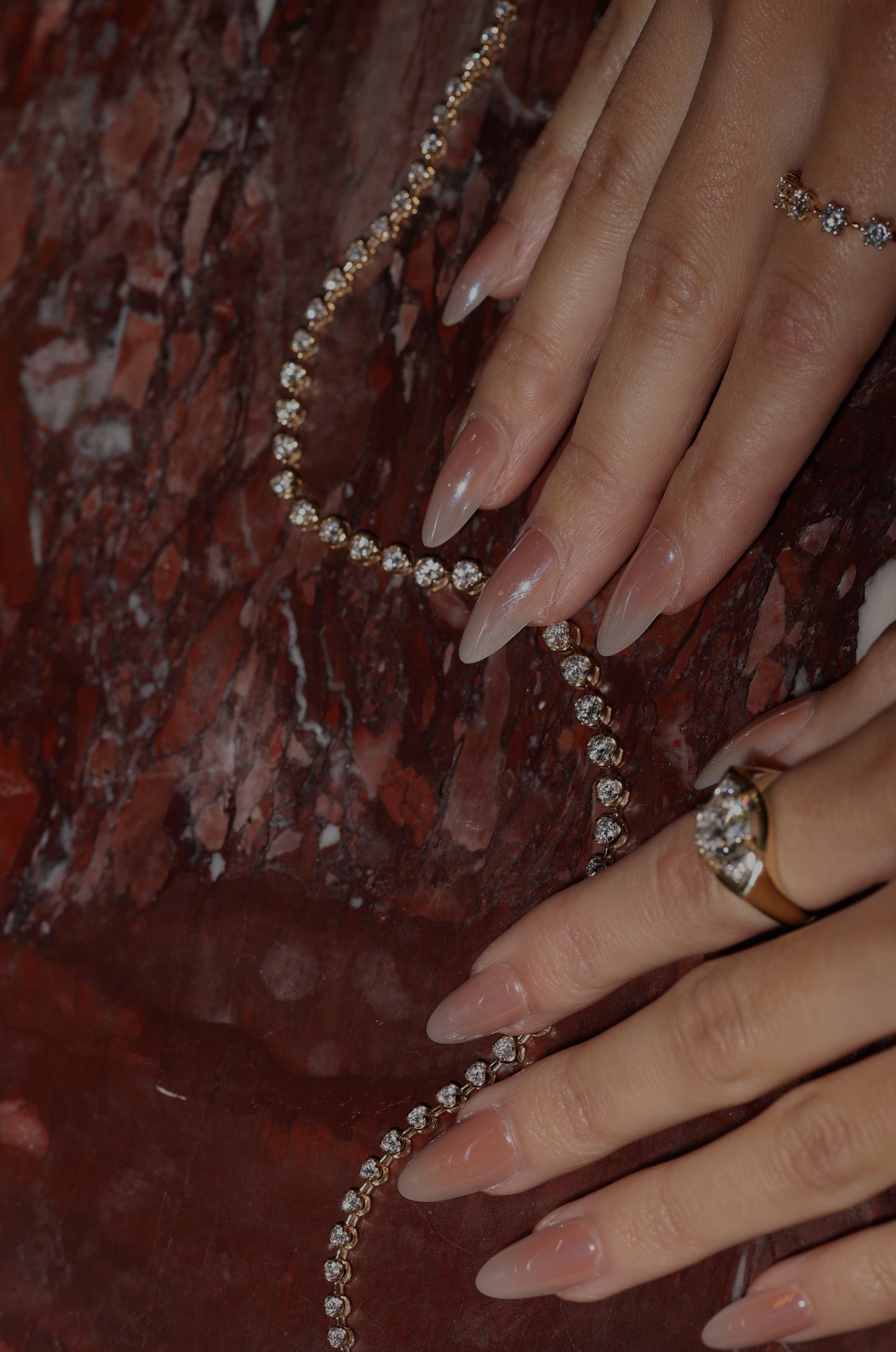 THE COSMOS TENNIS NECKLACE