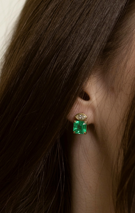THE GAIA EMERALD EARRINGS