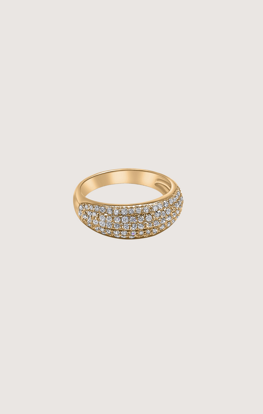 CLUSTER DIAMOND DOME RING
