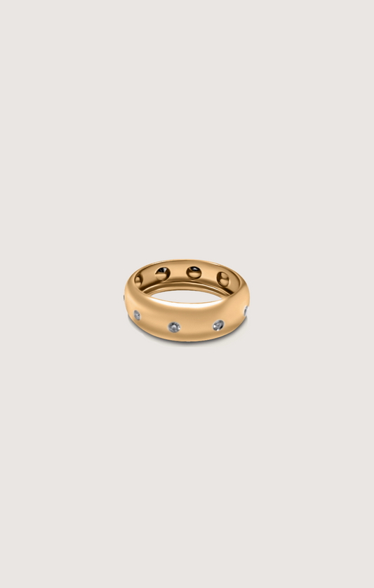 CHARLES DIAMOND BEZEL ETERNITY RING
