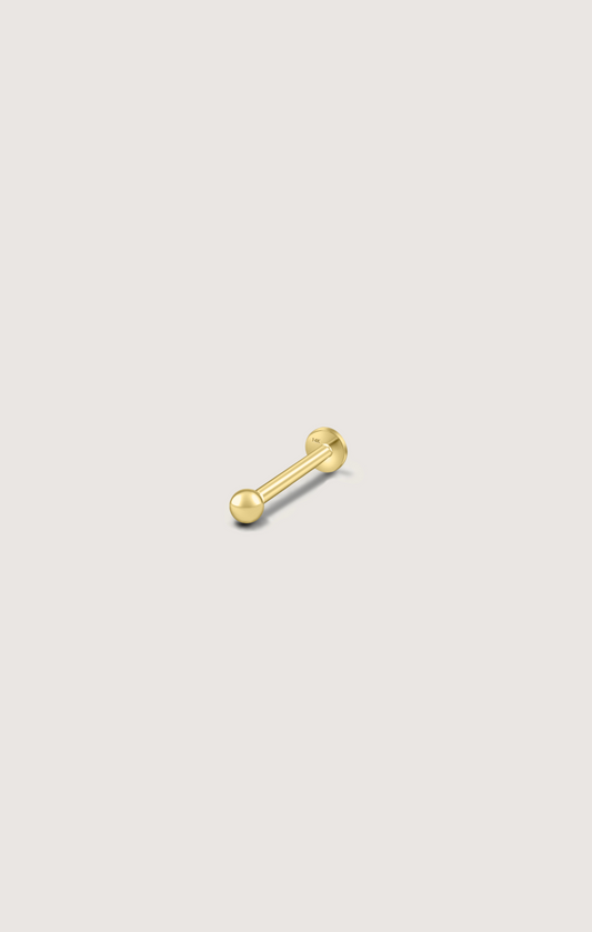 MICRO GOLD STUD PIERCING EARRING