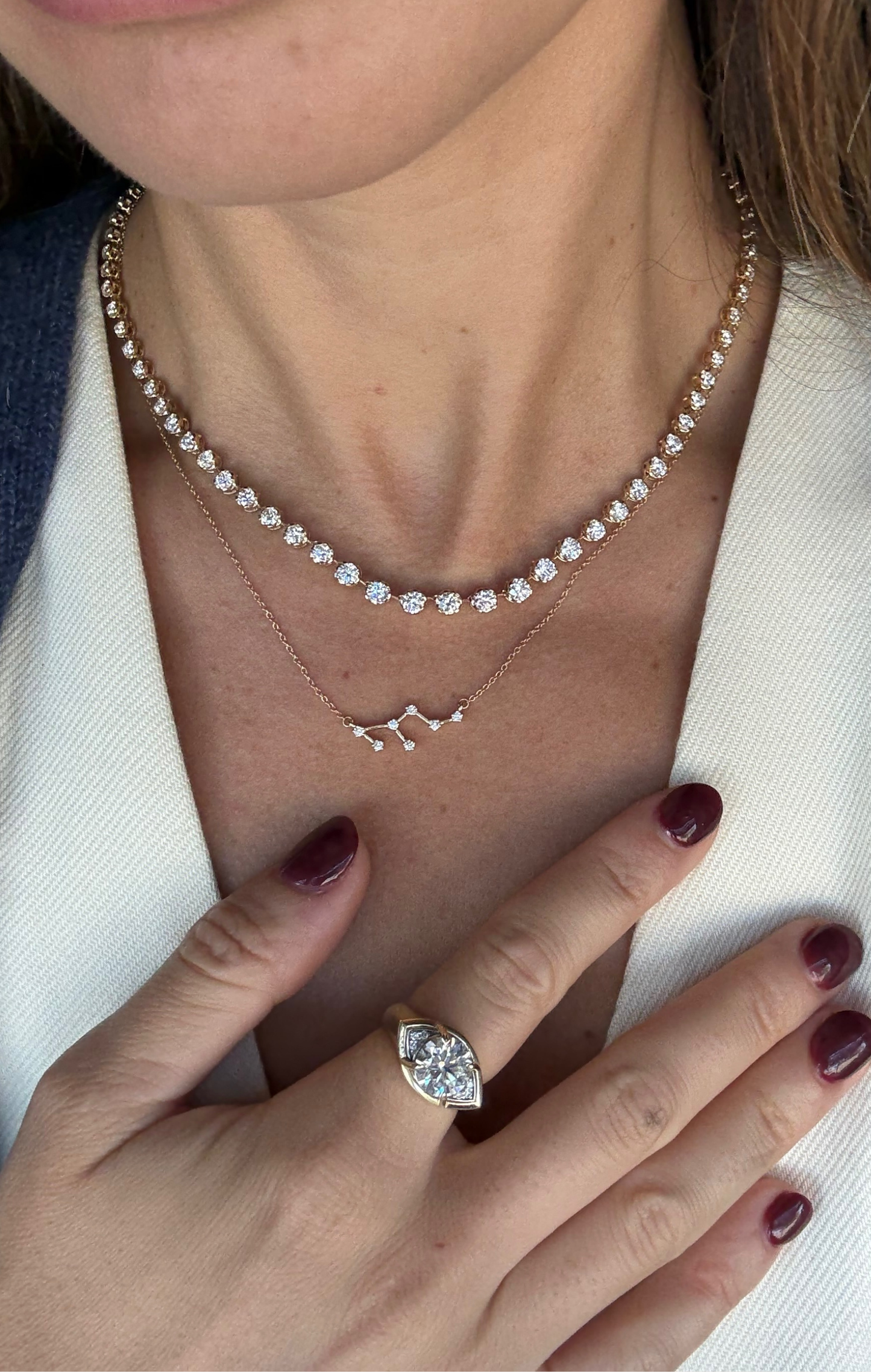 THE COSMO TENNIS NECKLACE