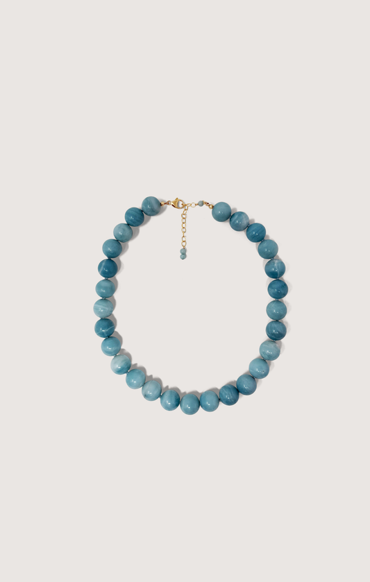AMAZONITE BEADED NECKLACE
