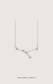 Cancer zodiac constellation necklace in 14k white gold with natural diamonds | Whxte Atelier