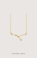 Cancer zodiac constellation necklace in 14k yellow gold with natural diamonds | Whxte Atelier