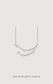 Capricorn zodiac constellation necklace in 14k white gold with natural diamonds | Whxte Atelier