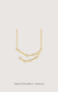 Capricorn zodiac constellation necklace in 14k yellow gold with natural diamonds | Whxte Atelier