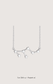 Leo zodiac constellation necklace in 14k white gold with natural diamonds | Whxte Atelier