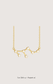 Leo zodiac constellation necklace in 14k yellow gold with natural diamonds | Whxte Atelier