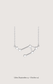 Libra zodiac constellation necklace in 14k white gold with natural diamonds | Whxte Atelier
