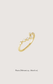 Pisces zodiac constellation ring in 14k yellow gold with natural diamonds | Whxte Atelier