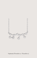 Sagittarius zodiac constellation necklace in 14k white gold with natural diamonds | Whxte Atelier