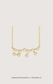 Sagittarius zodiac constellation necklace in 14k yellow gold with natural diamonds | Whxte Atelier