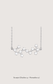 Scorpio zodiac constellation necklace in 14k white gold with natural diamonds | Whxte Atelier