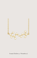Scorpio zodiac constellation necklace in 14k yellow gold with natural diamonds | Whxte Atelier