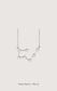 Taurus zodiac constellation necklace in 14k white gold with natural diamonds | Whxte Atelier