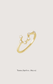Taurus zodiac constellation ring in 14k yellow gold with natural diamonds | Whxte Atelier