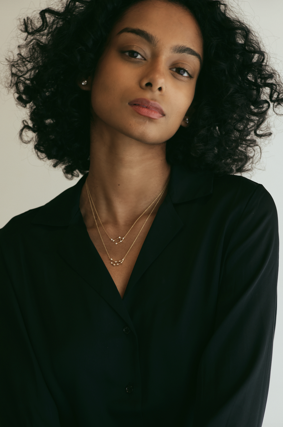 dainty 14k gold zodiac constellation necklace