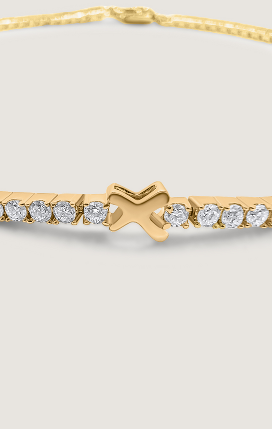 LADY JANE FOUR-PRONG DIAMOND TENNIS BRACELET