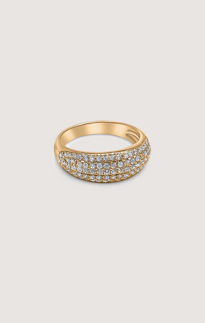 CLUSTER DIAMOND DOME  RING