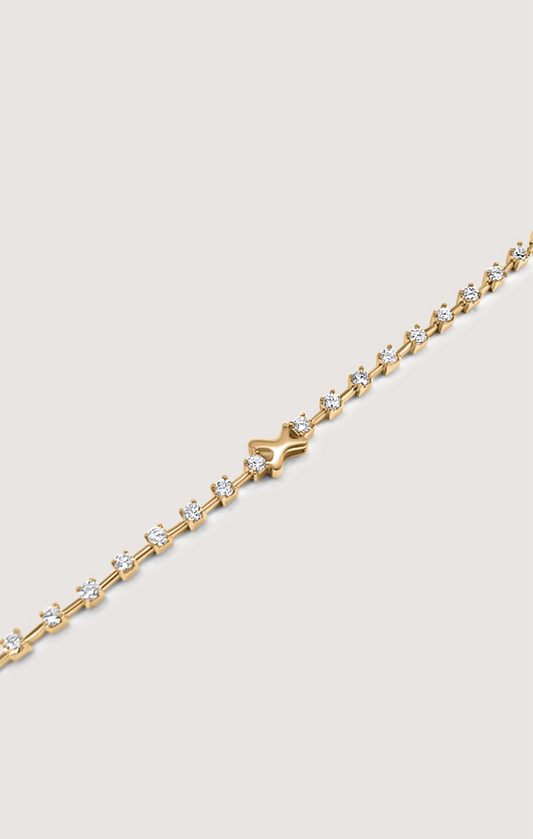 COSMOS FOUR-PRONG DIAMOND TENNIS BRACELET